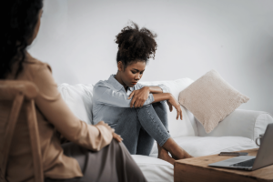 A woman in depression therapy in Martinsburg